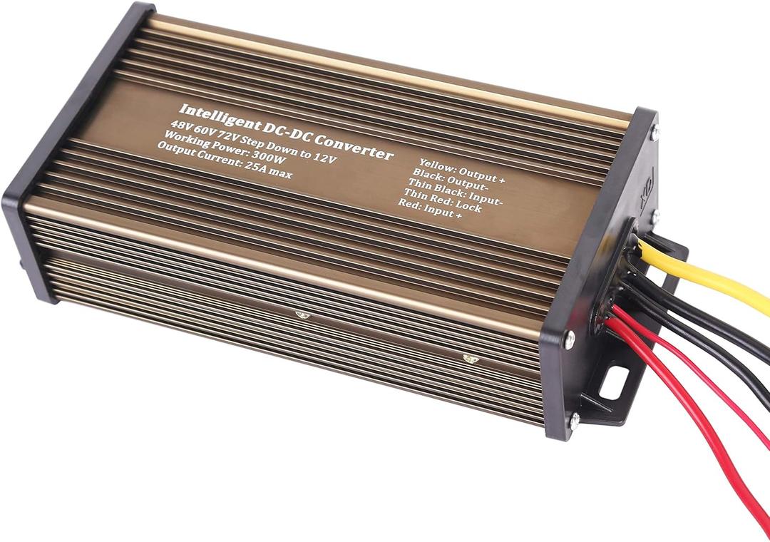 Pro Chaser DC-DC 120V 94V 72V 60V 48V to 12V Step Down Voltage Reducer Regulator 180W 15A for Golf Carts