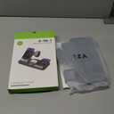 Dual Phone Wireless Charging Station for Apple Devices, Magnetic Charging Station for iPhone with Auto Switch 7-Color Light&Clock, Family Watch Charger for iPhone17 for iWatch11 for AirPods Pro3(Black