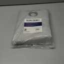 Sun Zero Cyrus Thermal 100% Blackout Grommet Curtain Panel Pair (40"W x 63"L (Pack of 2), Silver Gray)