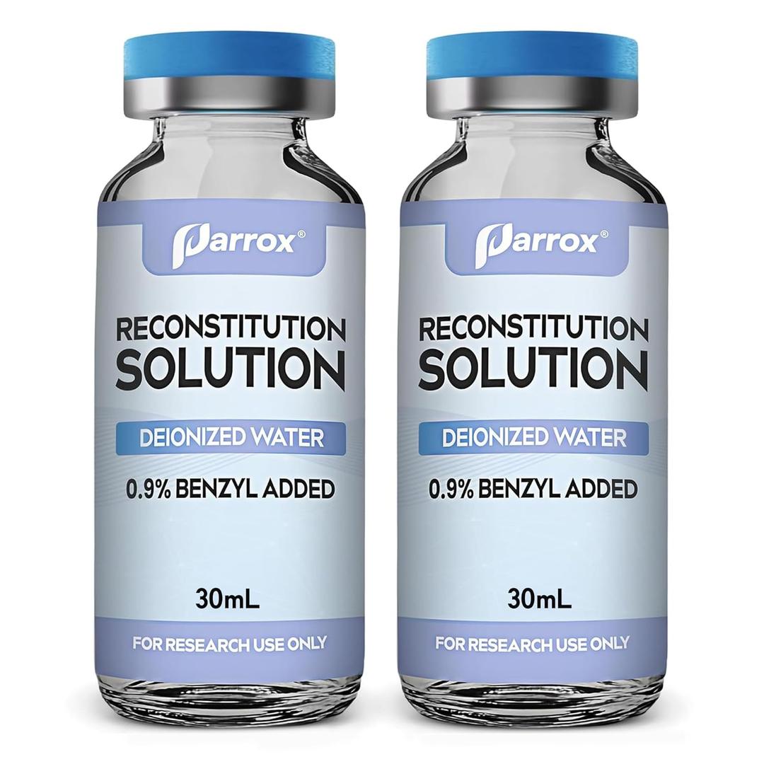 Reconstitution Solution 2-Pack, 30mL in Premium Glass Vials with Flip-Off Caps, Triple Sealed