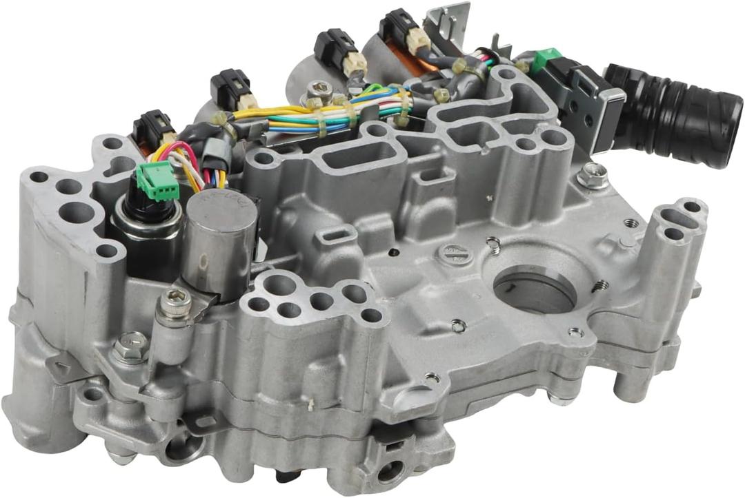 RE0F11A JF015E CVT Transmission Valve Body Compatible with Nissan Sentra Versa 13-19 1.6L 1.8L Automotive Transmission Valve Body With Solenoid, Replacement 31705-X428E 31705-X428B