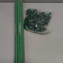 Plant Stakes for Gardening 130pcs, 40 Sets 17" Length Fiberglass Garden Sticks Supports and Accessories, DIY 3ft, 4ft, 5ft, 6ft, 7ft Stakes for Tomato, Vegetables, Indoor & Outdoor Garden Supplies