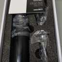 Chefman Electric Wine Opener Makes Opening Bottles Fast, Foolproof, And Fun! Black, Battery-Operated 4-Piece Corkscrew Set Comes With A Foil Cutter, Pourer, And Vacuum Stopper