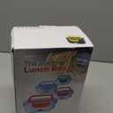 Electric Lunch Box 80W for Adults, 1.5L Lunch Warmer with 2 Compartments for Truck/Car/Work, Fast Portable Heated Lunch Box Food Warmer Heater 12/24/110V, Removable Stainless Steel Container