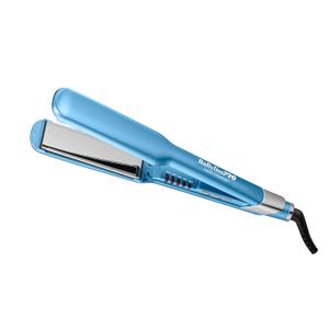 BaBylissPRO The Ultra Sleek Flat Iron, Nano Titanium, Dual Voltage, 1.5" Blue