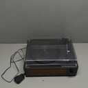 Vinyl Record Players Vintage Turntable with Speakers Belt-Driven Turn Tables Support 3-Speed, Bluetooth Wireless Playback, Headphone, AUX-in, RCA Line LP Phonograph Auto Stop Retro Black