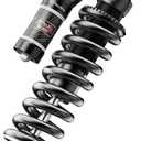 Rear Shock Rebound/Compression Damping Adjustment Rear Shock Absorber Aluminum Alloy Coil Spring 750 lbs for MTB Bike/E-Bike/Scooters (210mm)