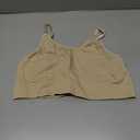 Ribbed Nursing Bras for Breastfeeding Support Maternity Sports Bra Wireless Seamless Sleep Bralettes Size XXL, Beige