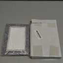 4x6 Handmade Picture Frame  Gray & White Chevron Herringbone Pattern, Boho Vintage Rustic Decor, Tabletop or Wall Mount Photo Frame, Perfect for Home, Office, or Gift