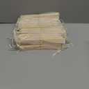 Sepwedd 50pcs Cream-Coloured Imitated Silk Fabric Bamboo Folded Hand Fan Bridal Dancing Props Church Wedding Party Favors with Organza Bags