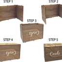 Cregugua Rustic Wooden Card box 12x9x7 Inch Gift Card Box for Wedding Birthday Baby Shower Graduation Party
