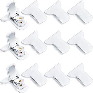 Patelai 12 Pieces Padded Comforter Clips White Duvet Clips Padded Blanket Fasteners to Secure Bedding for Preventing Comforters From Shifting Inside Duvet Cover Sweet Sleeping
