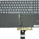 New laptop with built-in keyboard and screwdriver US layout for HP 15-fc 15-fcxx 15-fd 15-fc0000 15-fd0000 gray with backlight N32715-001 AE0PDU00030 9Z NHXBQ Q01 NSK-X4QBQ US 9Z NHXLN.001