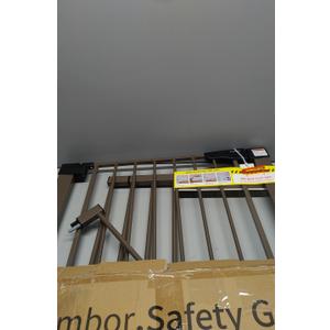 Cumbor 30-46" Baby Gate for Stairs, Auto Close Dog Gate for the House Brown