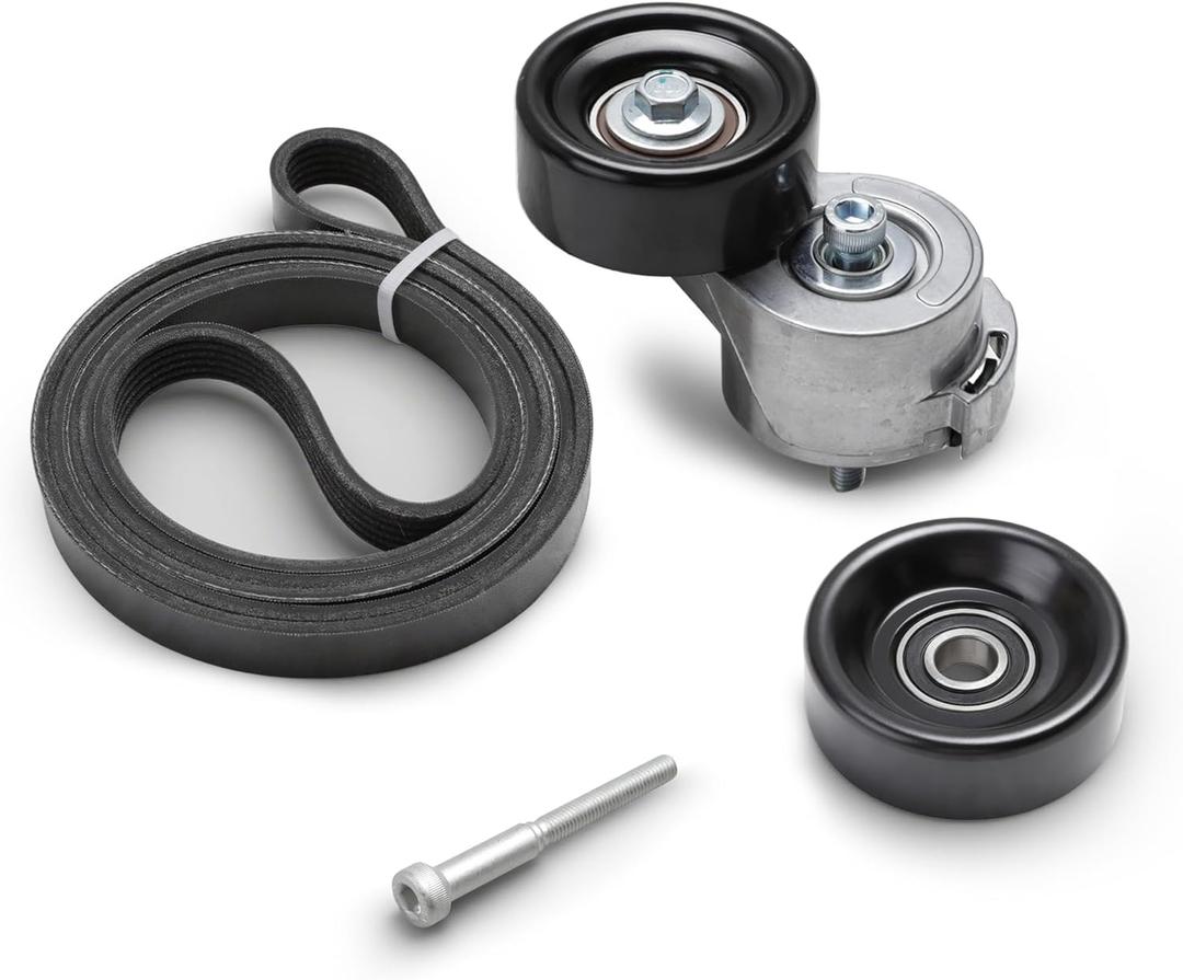 Serpentine Belt Tensioner Pulley Kit For Ford Ranger, for Mazda B3000 V6 3.0L 1997-2006, 38138, 305260, 35138, 419-211, 36327, 50003, 5L3Z 8678 AA, 38001, 04536154, 06004123, 06004127