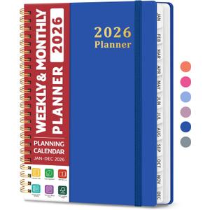 Academic Planner 2025-2026 For Women & Men, Monthly and Weekly Calendar Planner, Jul 2025 - Jun 2026, A4 (8.5" x 11"), Teacher Student Planning Book with Tabs, Ideal for Office School Supplies 