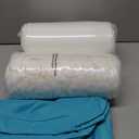 Outdoor Chair Cushions for Patio Furniture with Waterproof Detachable Cover, Deep Seat Couch Cushion Replacement and Backrest Pillow Set for Sectional Sofa, 25.6 x 25.6 Inch, Teal, Set of 2