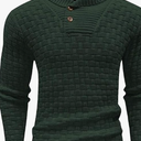 Winter Shawl Collar Button Sweaters Casual Knitted Pleated Pullover Tops Trendy Warm Long Sleeve Jumper Knitwear Size 16