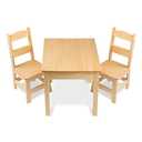 Melissa & Doug Solid Wood Kids Table and Chairs (2), Premium Quality Wooden Toddler Table and Chair Set for Kids Playroom Furniture & Montessori Classroom Furniture for Boys & Girls Ages 3+