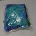 SOLY HUX Women's 3 Piece Bathing Suit Gradient Off Shoulder Long Sleeve Swimsuit Bikini Sets with Beach Skirt (Blue Ombre)