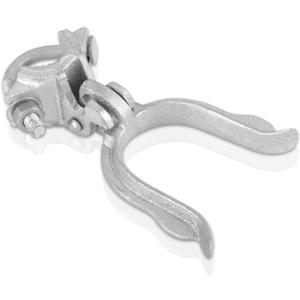 Chain Link Fence Gate Fork Latch - Commercial Heavy Duty - Malleable - Galvanized Gate Latch with Hole for Padlock (1-7/8" x 2-7/8")