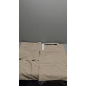 DWCN Beige Blackout Curtains for Bedroom  Rod Pocket Thermal Insulated Energy Saving Drapes for Living Room and Bedroom, W 38 x L 45 Inch, 2 Panels