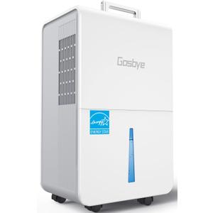 Gasbye 4500 Sq.Ft. 2026 Energy Star Dehumidifier for Basement & Large Rooms with Drain Hose, Max 115 Pints/Day | 45dB Quiet Compressor | 1.7 Gal Water Tank | Auto Shut-Off & Restart, White