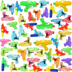 Junkin 100 Pcs Water Guns for Kids Adults Bulk Assorted Colors Mini Water Gun Party Favors for Summer Outdoor Squirt Fighting Beach Game Pool Toys Girls Boys (Vivid Color)