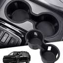 Center Console Cup Holder Inserts for Honda Pilot 2023-2025 & Passport/Ridgeline 2024-2026, Interior Accessories TPE Car Cup Holder Cover for 23-25 Pilot & 24-26 Passport/Ridgeline, Black