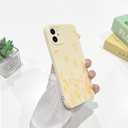 NITITOP Compatible with iPhone 12 Case Cute Flowers Floral Plant Pattern for Women Girls Trendy Slim Fit TPU Bumper Silicone Shockproof Full Camera Protection Cover - Yellow