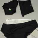 LEAKPROOF2.0 Seamless Bikini Period Underwear for Women | Period Panties Holds 6 Tampons | Mild Incontinence Leak Proof Underwear (S/M, 3-Black)