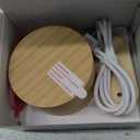 LED Wall Sconce, Wall Mounted Lamp with Rechargeable Battery Operated USB Port 3 Color Temperature & 3 Brightness Level 360° Rotate Magnetic Ball, Cordless Light for Reading Bedside-Wood