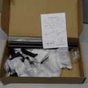 Matte Black Bathroom Accessories Set, KLJKPA 4 Pieces Bathroom Hardware Set, 24 inch Towel Bar, Towel Racks for Bathroom, Robe Towel Hooks, Toilet Paper Holder Wall Mounted