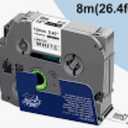 6-Pack M-K231 M Tape Compatible Label Tape Replacement for Brother P-Touch M231 MK231 M-231 M-K231S 12mm 0.47'' White Work with Brother Ptouch PT-65 PT-M95 PT-90 PT-70 PT-80 PT-70BM PT-45 Label Maker