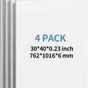 4 Pack Foam Board 30"x40", 0.23 Inch Thickness White Poster Board, Double-Sided Acid-Free Foam Core Board, Large Lightweight Polystyrene Mat Board for Painting, Display, Craft & School Projects