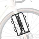 ROCKBROS Front Bike Rack Aluminum Alloy Luggage Touring Carrier Racks 6.6lbs Capacity Cycling Equipment Mountain Road Bike Cargo Rack, Black