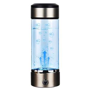 SANTIFY Hydrogen Water Bottle 14 Oz Portable Hydrogen Water Ionizer Machine - Hydrogen Water Generator - Hydrogen Rich Water Glass Health Cup 