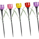 Bytech 5-Pack Solar Powered Tulip Stake
