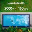 Pool Vacuum for Inground Pools: Cordless Robot Robotic Pool Cleaners with Hook 180W Suction Auto Vacuums Wall Climbing Waterline Scrubbing Cleaning 150 Mins Long Battery Up to 2,000 sq.ft