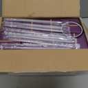 YOUKE OLA 8 Pack Sublimation Tumblers Bulk 20oz White Straight Blank Tumbler for Heat Transfer, Individual Gift Boxed, Stainless Steel Double Wall Insulated Cup with Shrink Wrap Sleeve, Heat Tape