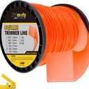 5-Pound Heavy Duty Square Trimmer Line 155-inch-by-492-ft, Commercial 0.155 String Trimmer Line in Spool, 0.155" Nylon Weed Eater String with Line Cutter Fits Most String Trimmer, Orange