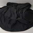 MIYE Pleated Waffle Weave Bed Skirt, Tailored Dust Ruffle 12 Inch Drop Easy Fit, Machine Washable (Black, Queen - 12" Drop) 