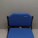 Stadium Seating for Bleachers, Bleacher Seats with Ultra Padded Comfy Foam Backs and Cushion, Wide Portable Stadium Chairs with Back Support and Shoulder Strap (Regular - 16.9"W x 13.2"D x 15.4"H, Blue)
