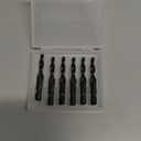 DKIBBITH 6 Packs M5 Combination Drill & Taps Bit Set, Screw Threading Tapping Tools in Size M5*0.8 with Anti-Rust Black Coating, 1/4" Hex Shank and Storage Case