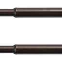 KXLife 2 Pack Spring Tension Curtain Rod, 1/2- inch Decorative Tension Drapery Rod for Window, Caf Rod Bronze, (22-36)