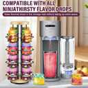 Pod Holder Compatible with Ninja Thirsti Pods, 16 Flavor Organizer for Ninja Thirsty Drink System, 360 Turntable 4-Tier for Ninja Thirsti Flavor Water Drops Organizer (1 Piece)
