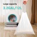80 Count Waste Bags for Self-Cleaning Cat Litter Box, Replacement Extra Large Cat Litter Box Liners, 4 Rolls Drawstring Trash Bags for Robot, 20 x 18 Inches4 Packs/80 Counts