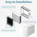 2 Pack 401 Replacement Filter Compatible with AprilAire 2400, Space-Gard 2400 Whole-House Air Purifier, MERV 10 Furnace Filter, 16x25x6 Air Filter