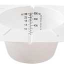 Graduated Specimen Collector Pans 800 ml /26 oz (Pack of 3) White