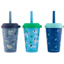 Reduce Kids Go-Go's Straw Tumbler Set - Scavenger, 3 Pack 12 oz
